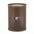 Collegiate Logo Football Texture Oval Wastebasket - Georgia